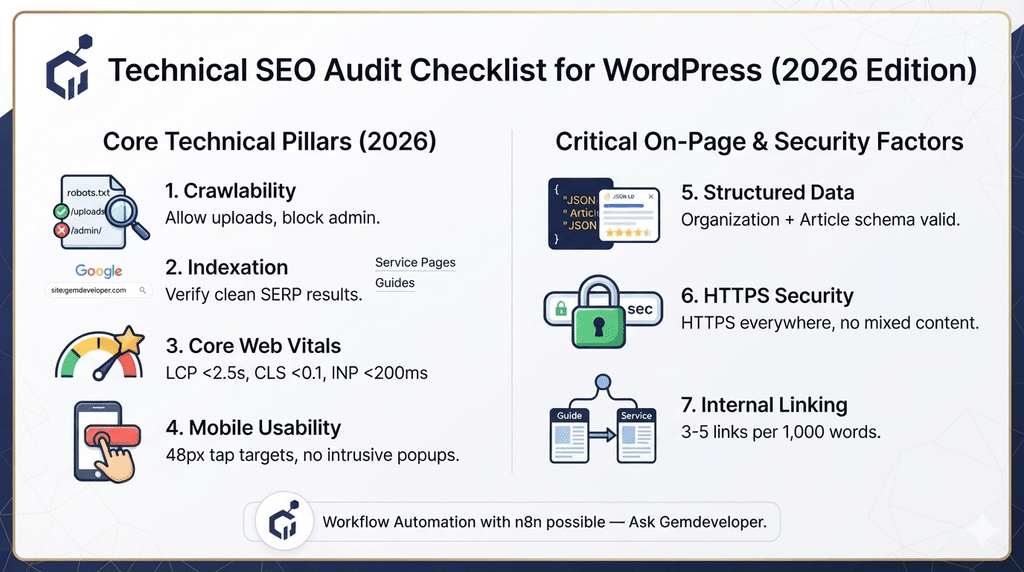 Technical SEO Audit Checklist for WordPress